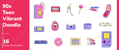 90s Teen Doodle (Adobe Stock)