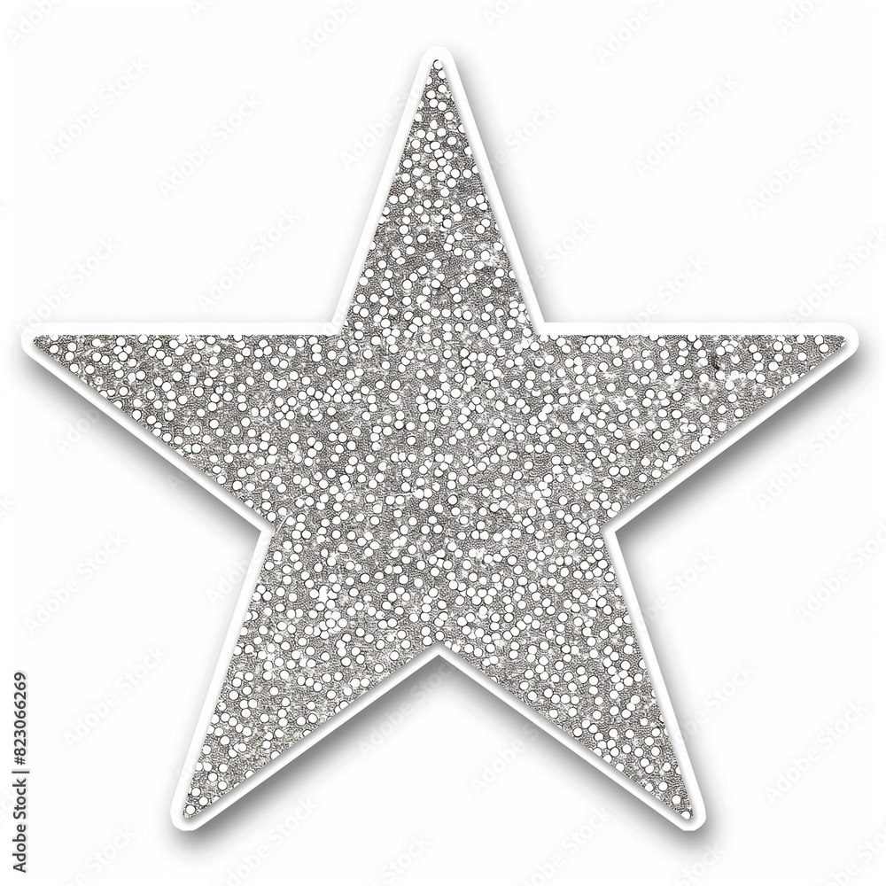 Obraz premium White Glittering Star 