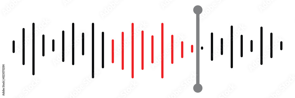 Pixel stereo waveform. Audio music sound wave. Audio spectrum. Equalizer, vibration, soundwave, voice on white background. Pixel stereo waveform. Audio music sound wave. Audio spectrum. Equalizer, vibration, soundwave, voice on white background.