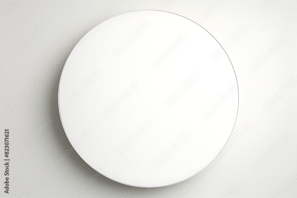 White round frame on white background White round frame on white background