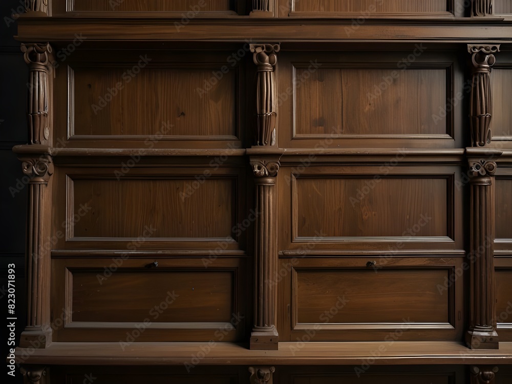 Fototapeta premium court cupboard with white background