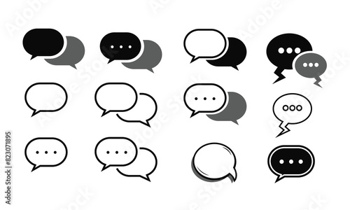 Conversation bubbles icon symbol sign design vector illustration