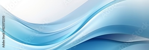 Abstract light blue background with white waves Business background, presentation design, 