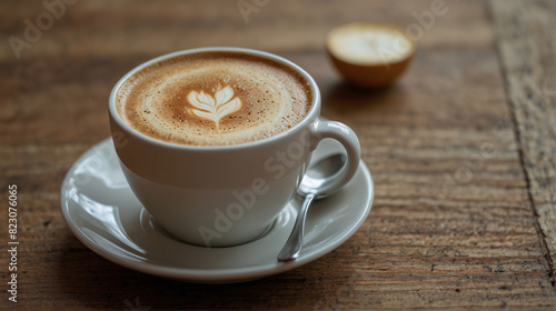 Cup of cappuccino Minimalist Indulgence Mono Cappuccino