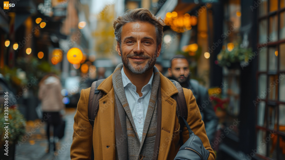 a indian cheerfull man with clean shave going to office with energetic and cheerful feelings,generative ai a indian cheerfull man with clean shave going to office with energetic and cheerful feelings,generative ai