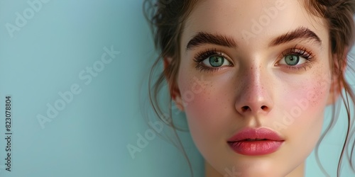 Flawless and Radiant Beauty A Portrait of Elegant Femininity in the Workplace