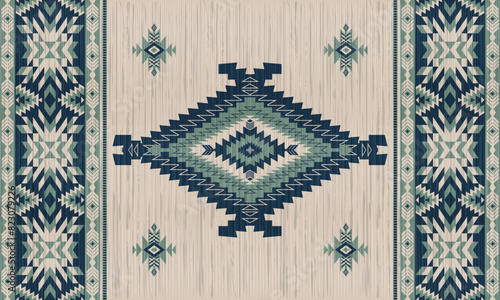 American tribal ethnic native pattern.Traditional Navajo,Aztec,Apache,Southwest and Mexican style fabric pattern.Abstract vector motifs pattern.For fabric,clothing,blanket,carpet,woven,wrap,decoration