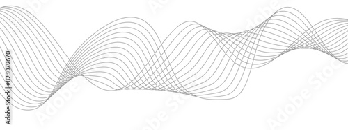 Abstract colorful wave line transparent background modern stream wave background and wave curve lines background. Vector business Illustration pattern of lines in transparent background