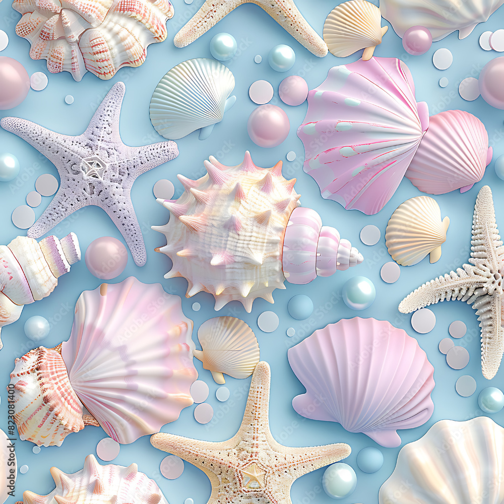 Sea Life Seamless Pattern Sea Life Seamless Pattern