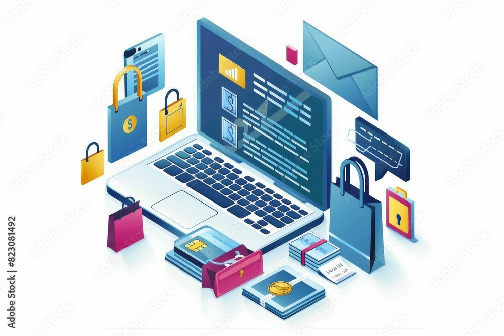 Illustration of a secure e commerce environment Illustration of a secure e commerce environment