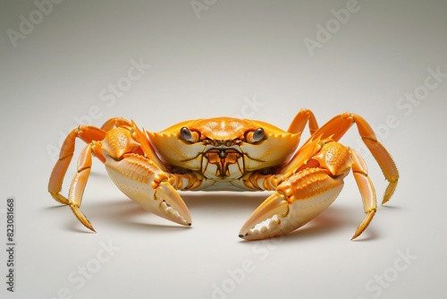 a crab with claws on a white background photo