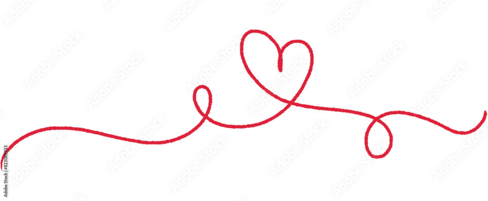 Heart. Abstract love symbol. Continuous line art drawing illustration. Heart. Abstract love symbol. Continuous line art drawing illustration.