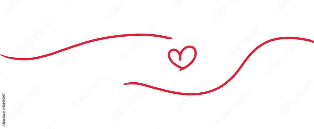 Heart. Abstract love symbol. Continuous line art drawing illustration. Heart. Abstract love symbol. Continuous line art drawing illustration.