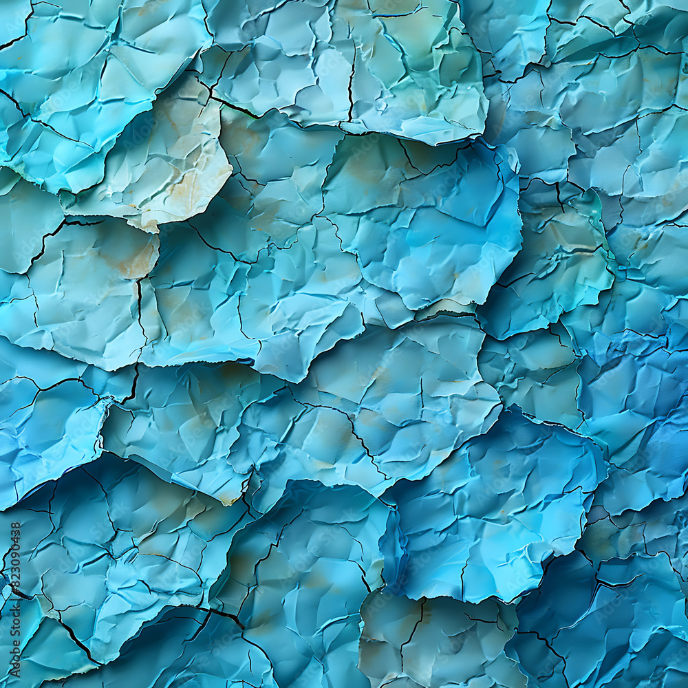 Turquoise Mint Crinkled Paper: Textured Canvas View Turquoise Mint Crinkled Paper: Textured Canvas View