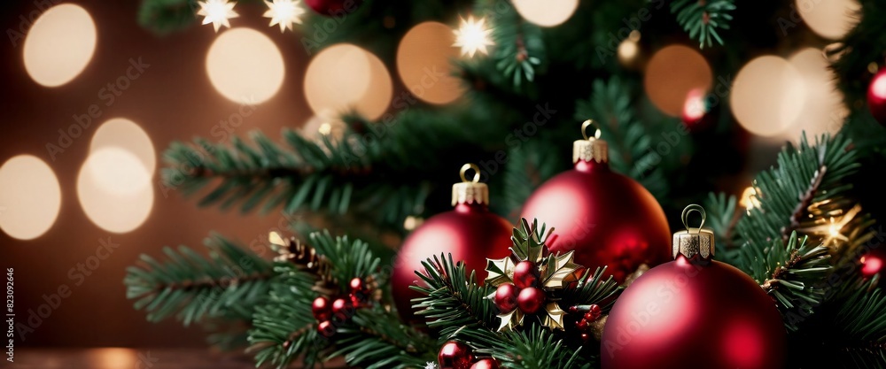 Obraz premium Website headers and backgrounds with Christmas imagery