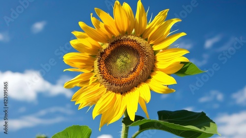 A close-up view of a vibrant yellow sunflower showcases its bold petals.