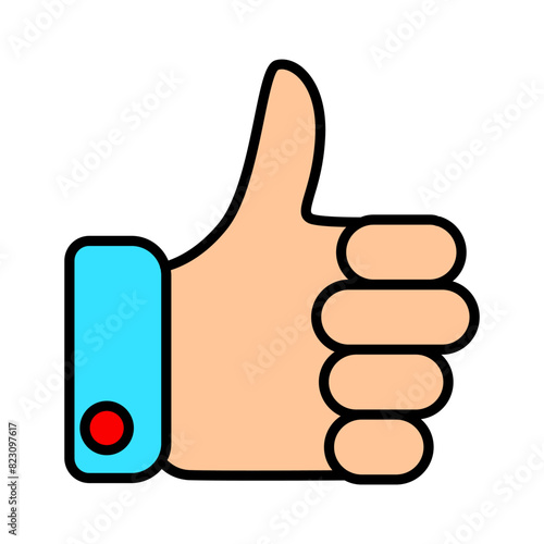 Like line icon. Thumb up, trump up, excellent, nice, good, exYour vote is important to us, confirmation, evaluation, rating. Feedback concept
