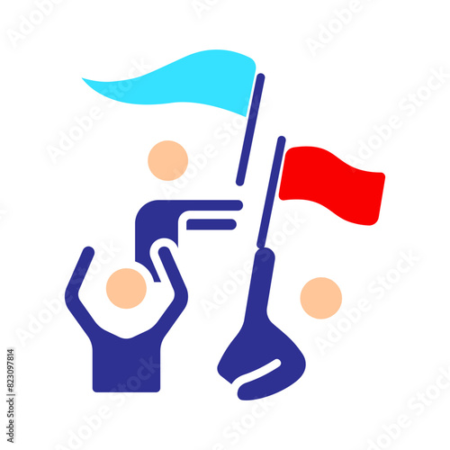 People with a flag. Protest, elections, rally, freedom, independence, civil war, freedom of speech, demonstration, detentions, will of the people, debate, voters.