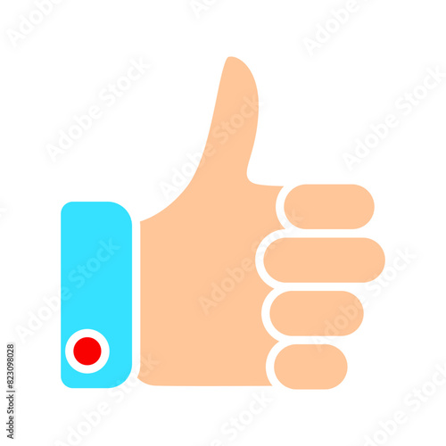 Like line icon. Thumb up, trump up, excellent, nice, good, exYour vote is important to us, confirmation, evaluation, rating. Feedback concept