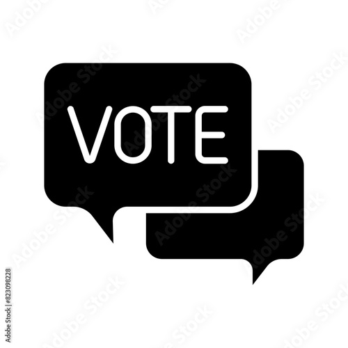 Election set icon. Vote, government building, demonstration, voters, electronic voting, manual voting, approval, disapproval, megaphone, voting results, public speech. Elections, democracy.