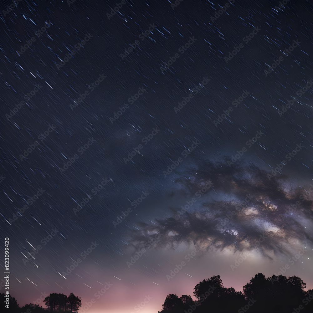 Naklejka premium Stars in the night sky