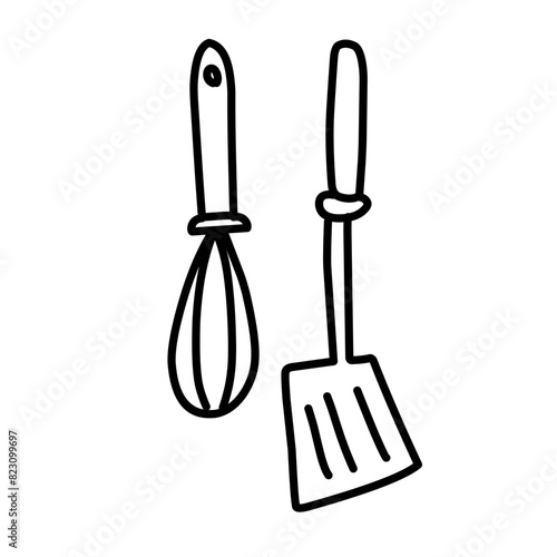 kitchen tools line icon
