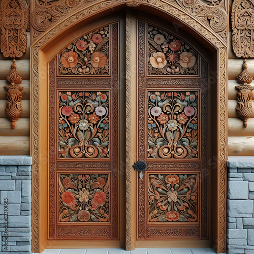 Modern Wooden Interior Door 3D Model,Wood Door for Interior Spaces 3D Model. © Rana
