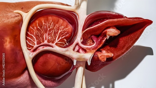 Human Liver, Internal organ, Medical, Full HD 4K, Large photo