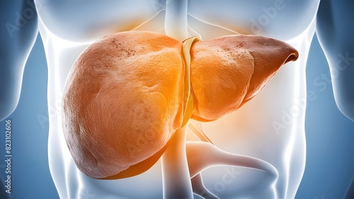 Human Liver, Internal organ, Medical, Full HD 4K, Large