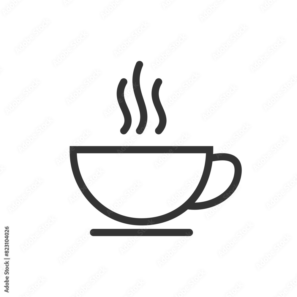 Cup of coffee icon isolated vector illustration. Cup of coffee icon isolated vector illustration.