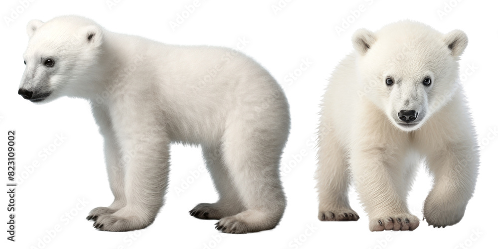 Fototapeta premium Polar bear png on transparent background