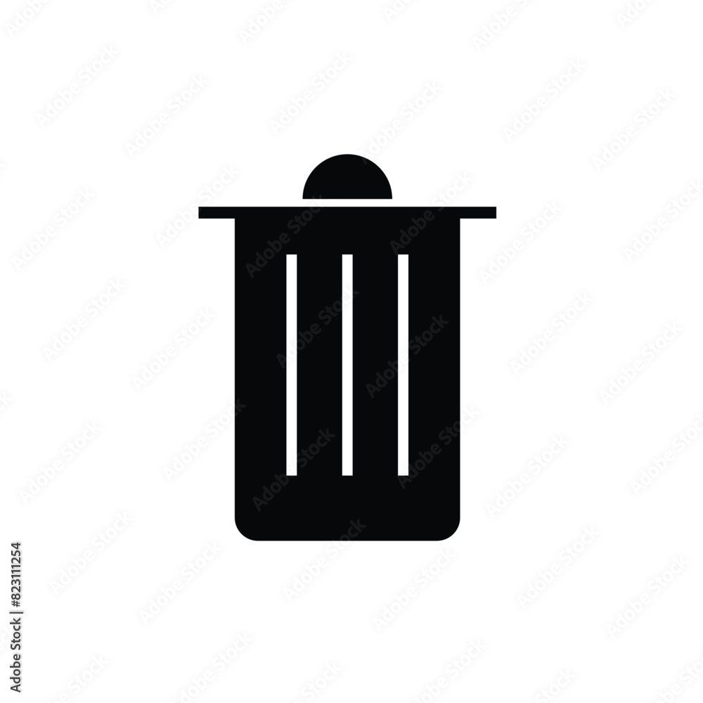 Bin Icon icon in trendy flat design Bin Icon icon in trendy flat design