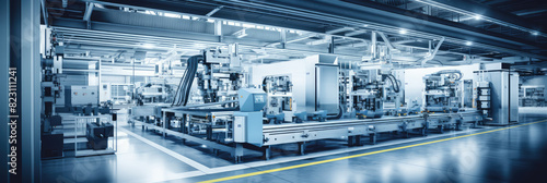 Advanced Automated Factory Floor Panorama © evening_tao