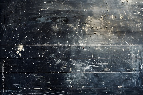 Wood surface with peeling black paint