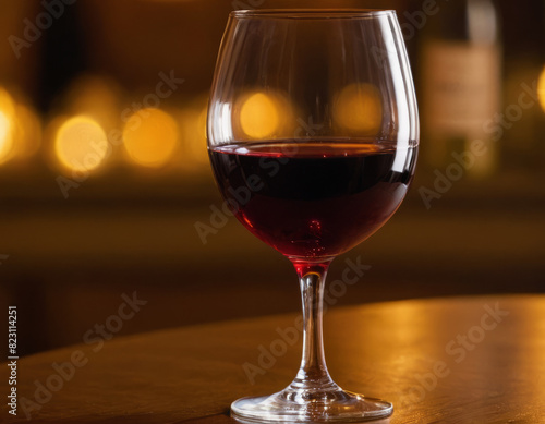 Un bicchiere di vino rosso, con sfondo di un camino acceso e un libro di poesie. 