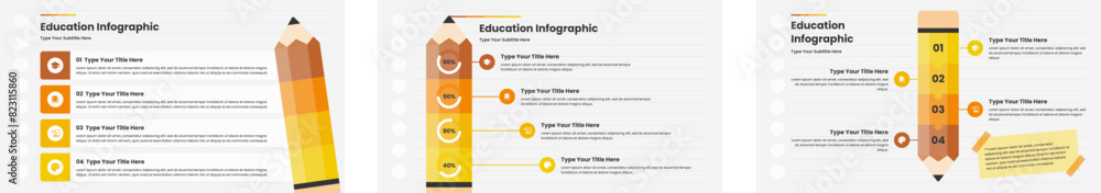 Obraz premium Education Infographic