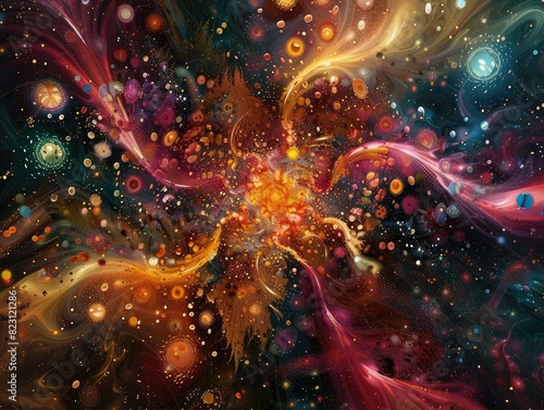 Cosmic dance of vibrant particles