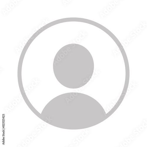 Flat illustration in grayscale. Avatar, user profile, person icon, gender neutral silhouette, profile picture. Suitable for social media profiles, icons, screensavers and as a template...