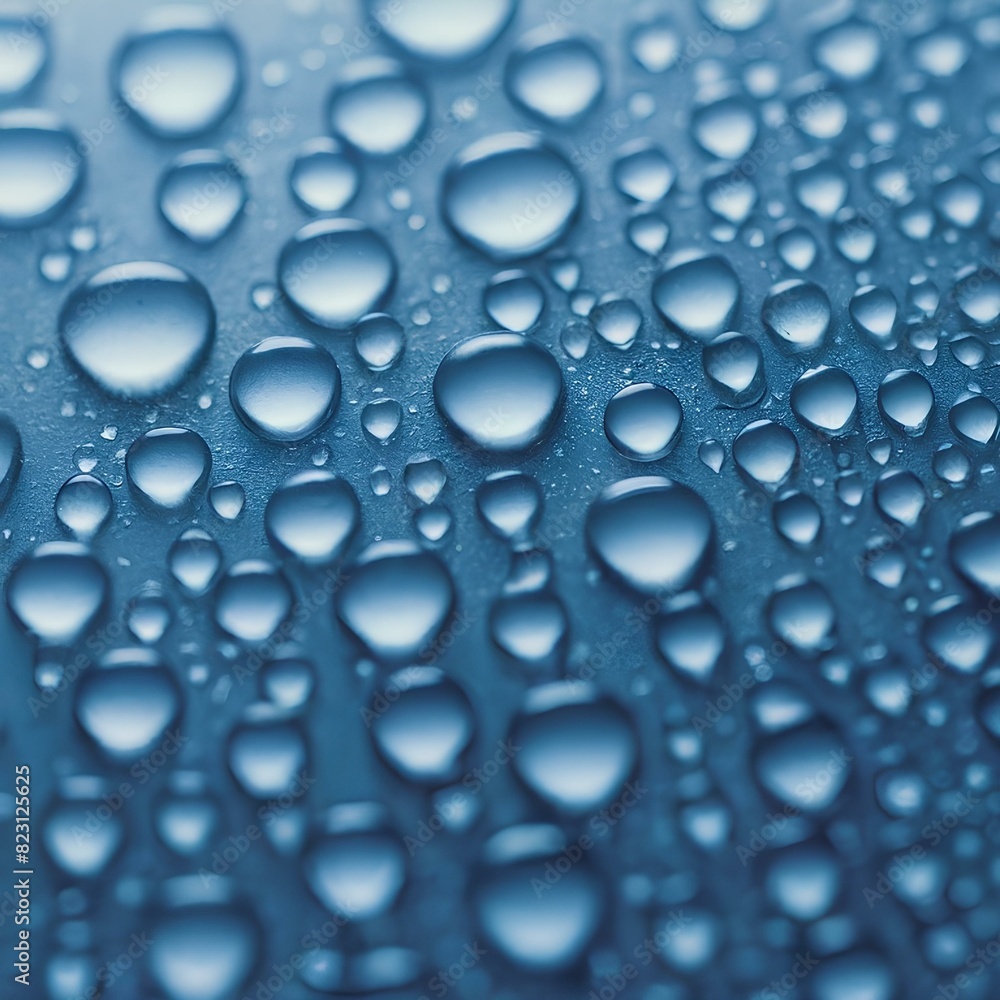 This image shows a close-up of blue water droplets on a blue surface, arranged in varying sizes and creating a vibrant pattern.
This image shows a close-up of blue water droplets on a blue surface, arranged in varying sizes and creating a vibrant pattern.