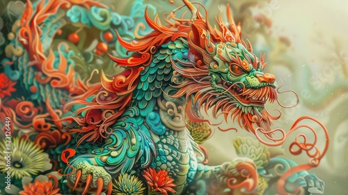 Chinese zodiac animals depicted in colorful illustrations