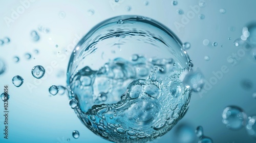 Water bubble animation in 3D  looping in 4K