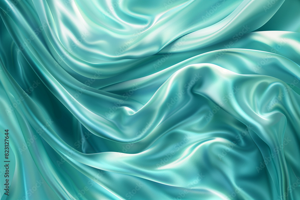 Obraz premium Aqua Silk Fabric Background