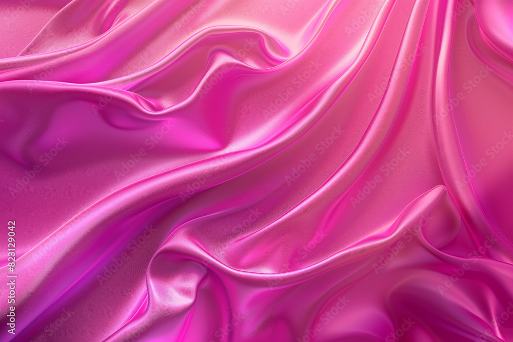 Obraz premium Fuchsia Silk Fabric Background
