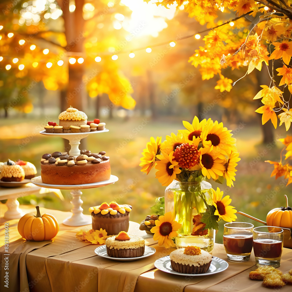 Naklejka premium Beautiful frame of sunflowers