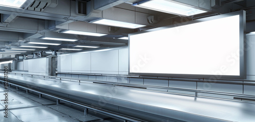 Optimally located custom-sized billboard above a specific baggage carousel for maximum exposure.