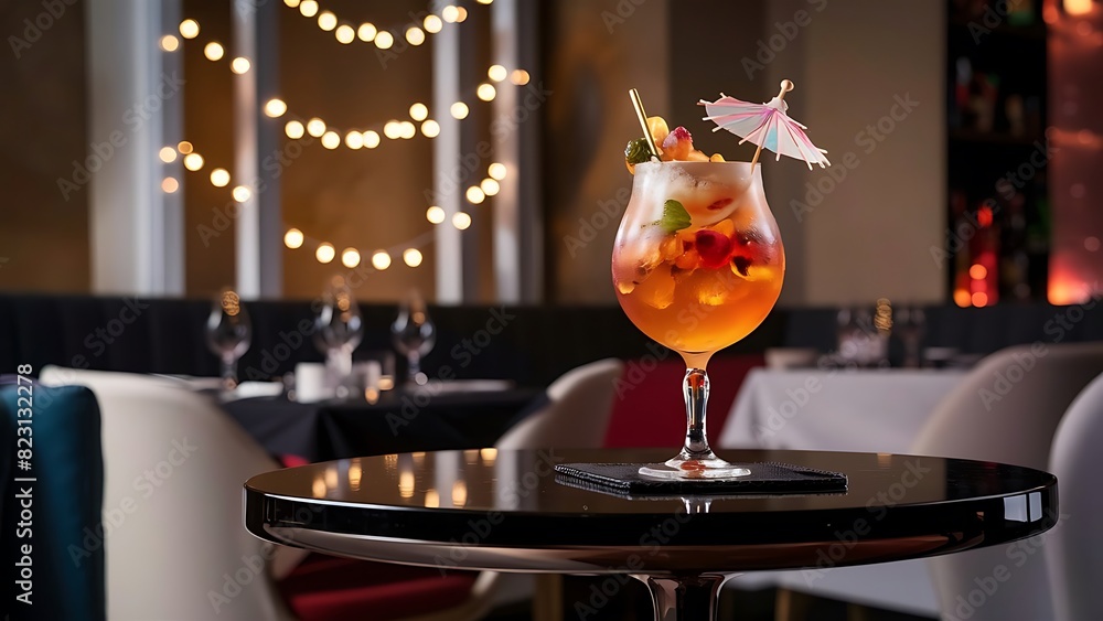 Obraz premium Alcohol cocktail drink on the table in restaurant