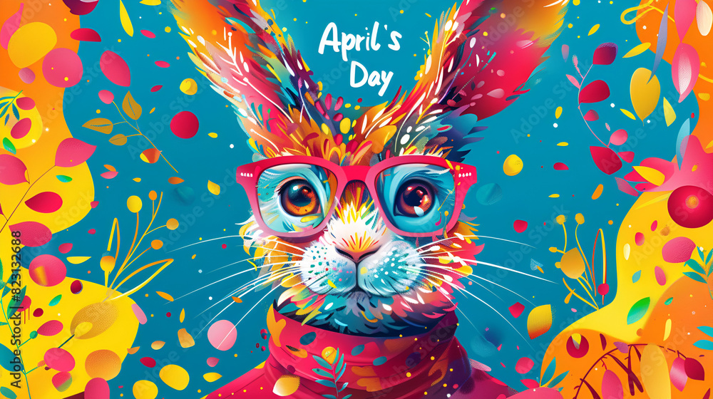 Happy Easter geometric background, Easter card, banner design April text with rabbit and easter eggs. Suitable for card, banner, or poster
Happy Easter geometric background, Easter card, banner design April text with rabbit and easter eggs. Suitable for card, banner, or poster