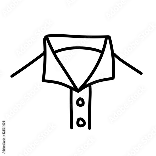 men's shirt collar icon