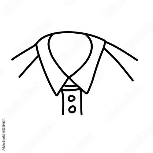 men's shirt collar icon