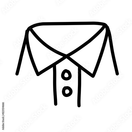 men's shirt collar icon